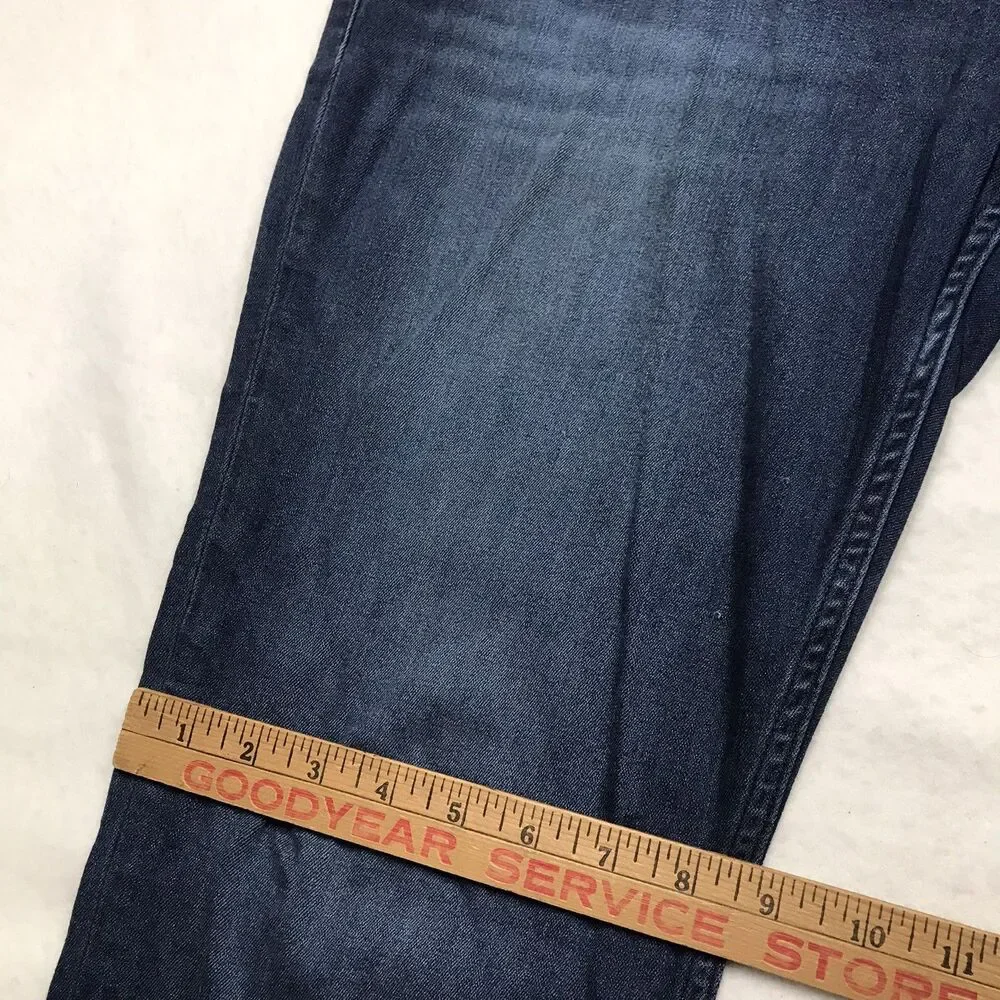 PAIGE Federal Jeans Men 36 (38x33 fit) Dark Whisker Wash Stretch Denim